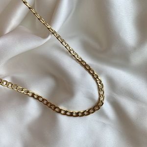 Unisex Gold plated cuban necklace